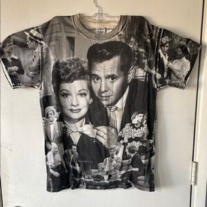 Vintage 90 I Love Lucy TV Show Graphic T-Shirt with Print